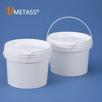Seau en plastique PP de qualité alimentaire durable avec couvercle 750 ml, écologique, hermétique, pour emballage de crème glacée, bonbons, biscuits, vente en gros