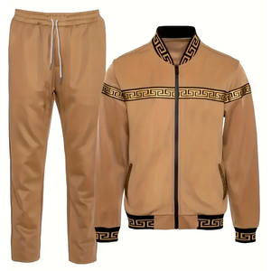 Survêtement de printemps imprimé personnalisé pour hommes 2025 respirant coupe-vent écologique polyester pantalon de survêtement veste OEM Service haut - Product Image 1