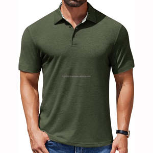 Camisas de Verano de Alta Calidad para Hombre, Casuales, Deportivas, de Algodón y Elastano, Sólidas, de Secado Rápido, Nueva Tendencia de Moda - Product Image 1