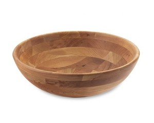 Bol en bois de forme ronde de concepteur bol de présentation de service alimentaire vente chaude pas cher prix personnalisé décoration de la maison - Product Image 5