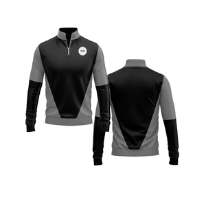 Veste à fermeture éclair quart de tour doublée polaire pour hommes, femmes et jeunes – Vêtement de sport à séchage rapide, pull d'équipe - Product Image 3