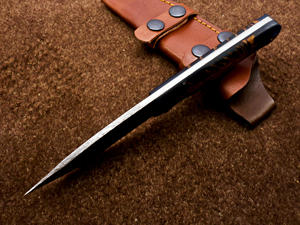 Customizable Nordic Forge Damascus Steel Fixed Blade Hunting Camping <b>Knife</b> OEM 8 Inch Pine Cone Resin Handle Scout Carry <b>Sheath</b> - Product Image 4