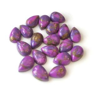 อัญมณีธรรมชาติแบบหลังเรียบ3x5mm-20x30mm ทรงหลวมสีเทอร์ควอยซ์สีม่วงอ่อนสุดพิเศษ - Product Image 5