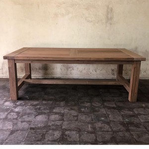 Table de salle à manger d'extérieur en teck recyclé certifiée SVLK, grande, 10 places, durable, bois récupéré, jardin, hôpital, extérieur - Product Image 5