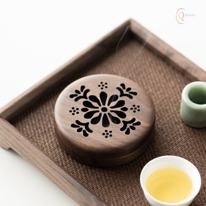 Caja de Madera para Quemador de Incienso de Diseño Clásico con Tapa para un Uso de Fragancia Limpio, Seguro y Elegante - Product Image 4