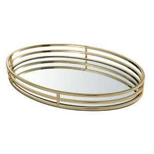 Functional Decorative Metal And <b>Mirror</b> <b>Tray</b> Perfect For Multi Purpose Use In Stylish Homes - Product Image 6