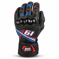 Guantes de Motociclismo Impermeables de Cuero, Forro Hipora, Protección de Nudillos CE, Diseño de Puño Largo, Calidad de Exportación Global