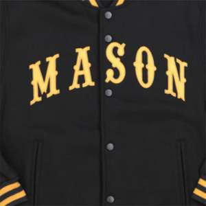 Chaqueta de béisbol Bomber de tela de pana personalizada de alta calidad de tendencia superior para hombres - Product Image 4