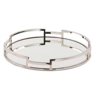 Plateau de service en métal de forme carrée Table en marbre noir Plateau de petit déjeuner décoratif pour restaurant et hôtel - Product Image 4