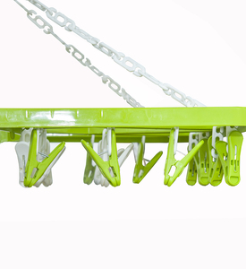 Folding Drying Rack With 32 Clips Hanging Drying Rack 32 <b>Pegs</b> Portable Clothes Drying Hanger Small Clothes Socks Bras Underwear - Product Image 3