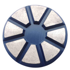 LAVINA kompatibel <span class=keywords><strong>3</strong></span> inci super tebal 8 segmen <span class=keywords><strong>Hook</strong></span> dan <span class=keywords><strong>Loop</strong></span> support Metal Bond Diamond Grinding Disc untuk beton dan Terrazzo - Product Image 1