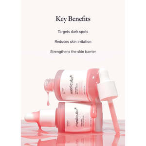 Siero Microneedling Medicube PDRN Peptide Rosa 30ml con Squalano, Olio di Camelia ed Emu per Restringere i Pori del Naso – Uso Domestico - Product Image 1