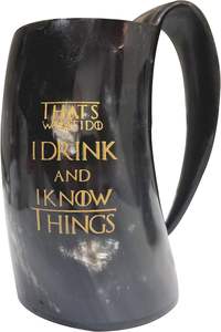 Corne à boire viking de qualité supérieure, tasse en céramique d'agate polie, unique et élégante - Product Image 3