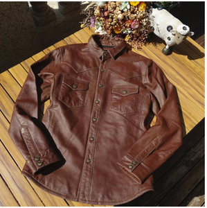 แจ็กเก็ตหนังแกะสำหรับผู้ชายสามารถปรับแต่งได้ตามขนาด - Product Image 5