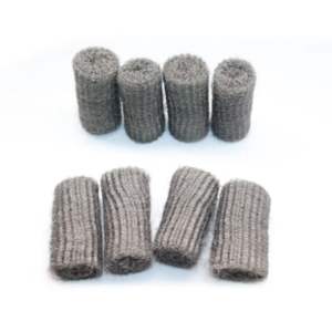 Cleando Paquete de 24 estropajos de lana de acero precortados Depurador en espiral de acero inoxidable para limpieza de cocina - Product Image 4