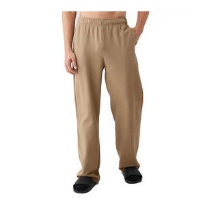 กางเกงขายาวผ้าวูลทรงตรงสำหรับผู้ชาย เนื้อผ้าระดับกลาง ระบายอากาศได้ดี เอวยืดหยุ่น สไตล์ลำลอง สปอร์ตแวร์ แฟชั่นสตรีทแวร์ - Product Image 5