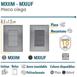 แผ่นปิดช่องว่างคุณภาพสูง, MXIUF-005, 5 ชิ้น, แผ่นปิดช่องว่าง, สีเงิน/อ็อกซ์ฟอร์ด, สแตนเลส/พีซี - Product Image 2