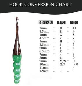 Crochet ergonomique en bois fait main, lot de 13 crochets en résine de palissandre sculptée à la main, ergonomique - Product Image 2