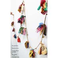 Guirnalda Navideña Multicolor Hecha a Mano de 3 Metros, Juego de 5 Piezas con Cuentas Metálicas y Campanas, Decoración para Colgar en la Pared, Interior y Exterior