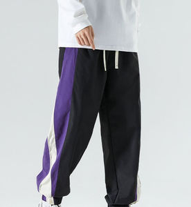 Venta al por mayor OEM moda Pantalones de chándal empalme personalizado Jogging pantalones impresos lisos deportes Jogger hombres - Product Image 4