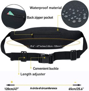 Riñonera de cuero PU personalizada para mujer, bolso de cintura con logotipo personalizado - Product Image 3