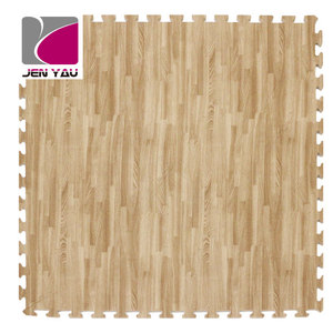 Rompecabezas de espuma entrelazada con estampado personalizado de grano de madera ecológico de 1cm de grosor, suelo de rompecabezas Eva, alfombrilla de corte personalizado Jen - Product Image 2