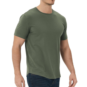Camisetas de algodón 100% Premium con logotipo personalizado para hombres de secado rápido Slim Fit-hecho en fábrica al por mayor - Product Image 5