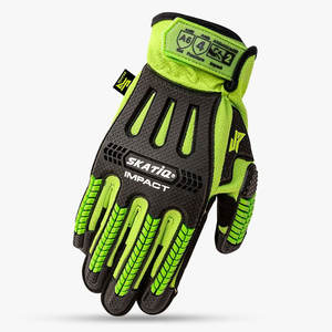 ถุงมือหนังสังเคราะห์ HI-VIZ (กันกระแทก) ถุงมือ SG-1350 skatiq martex coolmesh ของแท้ - Product Image 2