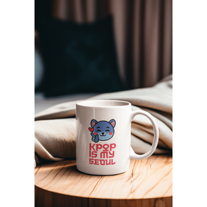 แก้วเซรามิคลายการ์ตูนแมวสไตล์เคป๊อปสำหรับเป็นของขวัญ - Product Image 1