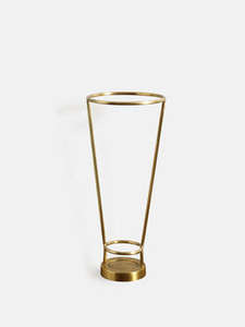 Vase Shape Umbrella Stand in Powder-Coated Metal with Golden Finished Perfect for Indoor Home Decoration and <b>Rain</b> <b>Gear</b> Storage - Product Image 3