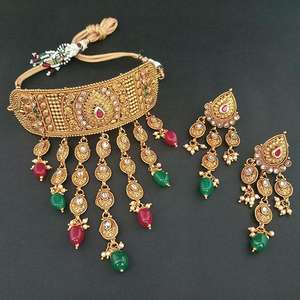 Real Creation Copper Necklace <b>Set</b> FBB0126A AD Stone Choker <b>Fine</b> <b>Jewelry</b> <b>Sets</b> - Product Image 1