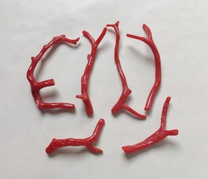 แท่งอิตาลีสีแดงธรรมชาติปะการังหินอัญมณีทะเลปะการังขัดเงาปะการังอิตาลีแท่งขัดหินอัญมณีธรรมชาติทำเครื่องประดับ - Product Image 6