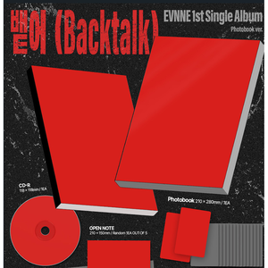 EVNNE - Backtalk - Primer álbum sencillo, versión Photobook - Product Image 1