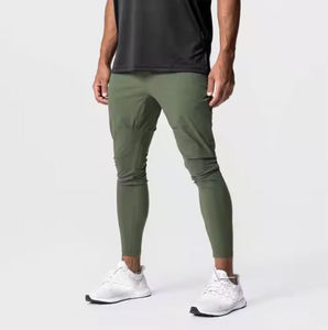Pantalon de survêtement décontracté en toile épaisse pour homme, coupe ample, respirant, taille élastique avec cordon de serrage - Product Image 1