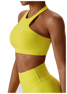 OEM Top Trending Women's Yoga <b>Bra</b> Set Breathable Sportswear Workout Gym Wear Plus Size Women's Sets - Product Image 6