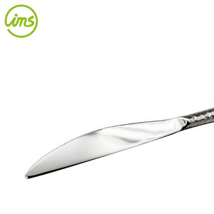 Premium Hammered Handle Serrated Blade Stainless Steel <b>Dinner</b> <b>Knife</b> - Product Image 4
