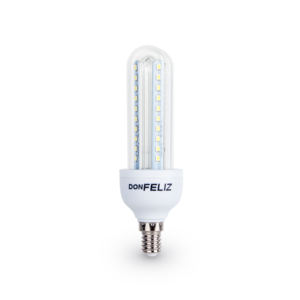 Bombilla LED de Cristal Residencial en Forma de Maíz T2 de Bajo Consumo, Luz Blanca Fría 6500K, Casquillo E14, 9/10W - Product Image 1