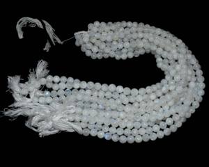 Pierre de lune arc-en-ciel naturelle pierres précieuses perles faites à la main brins meilleur cadeau pour composant de bijoux et fabrication tous - Product Image 2