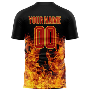 Maillot de football professionnel unisexe, sublimation personnalisée, 100% polyester, séchage rapide, nouveau design, vente en gros, personnalisable - Product Image 3