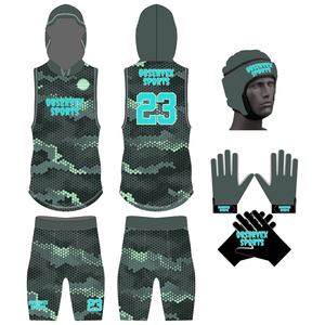 Conjunto de Compresión Ligero y Transpirable para Flag Football |   Uniforme Sublimado 7on7 con Capucha, con Características de Absorción de Humedad y Secado Rápido - Product Image 1