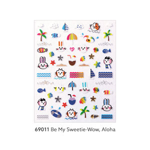 Be my sweaby-pegatina de uñas de gato, para verano, mar, Concha, pescado, playa, Corea, oem, odm, esmalte de uñas, uv, n. ° 69011 - Product Image 1