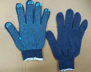 BLUE DOTTED FABRIC GLOVES garden gloves & protective gear