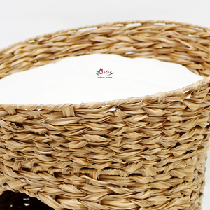 Artex Dong Thap Factory Eco Friendly Handwoven Pet House Refugio de jacinto de agua para gatos y perros en interiores y exteriores - Product Image 4
