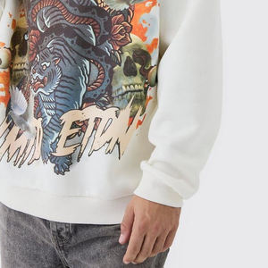 Street Wear Heavy Weight 500 GSM Luxury Screen Printed DTG Hoodie Sweats à capuche unisexe de haute qualité pour hommes - Product Image 5