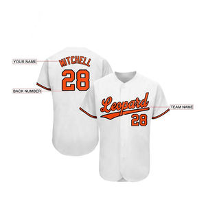 Venta caliente de los hombres de la Juventud de béisbol Jersey logotipo personalizado al por mayor deportes uniforme de manga corta con diseño sublimado - Product Image 6