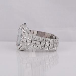 Reloj de Diamantes Moissanite, Relojes con Incrustaciones de Diamantes, Reloj de Lujo Totalmente Automático Vvs1 con Incrustaciones de Diamantes Moissanite - Product Image 3