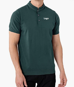 Personalizado bordado costura logo Stretch Piqué algodón orgánico elegante botón oculto tapeta Poloshirts Polo Golf camisetas - Product Image 3