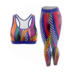 Ropa de gimnasio para mujer, conjunto de Yoga de dos piezas, conjuntos deportivos para ejercicio y yoga, servicio OEM personalizado, novedad - Product Image 6