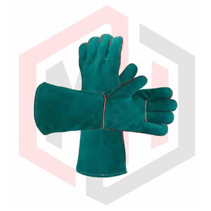 Guantes de seguridad laboral para hombres personalizados de alta calidad Guantes de soldadura de cuero hechos a medida para uso en el trabajo - Product Image 5