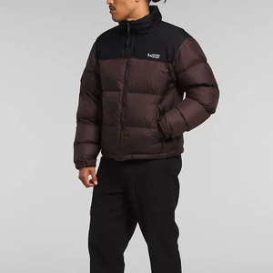 <b>Men's</b> Premium Quality Trendy Zipper Puffer <b>Jacket</b> Hooded Waterproof Breathable <b>Long</b> Sleeve Stand Collar Double Color - Product Image 1